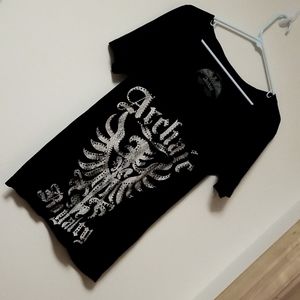 Archaic Royalty Gemstone V-Neck Tee